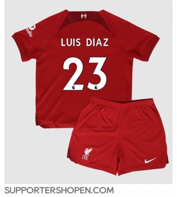 Liverpool Luis Diaz #23 Hemmatröja Barn 2022-23 Kortärmad (+ korta byxor)